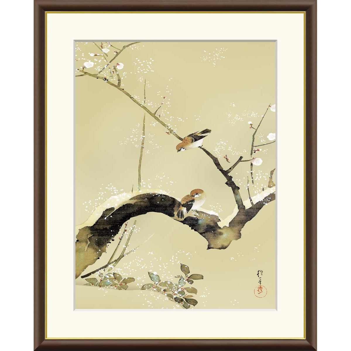 絵画 インテリア絵 額付( 青緑＋金色の枠 )油絵 uF6-062403 風景