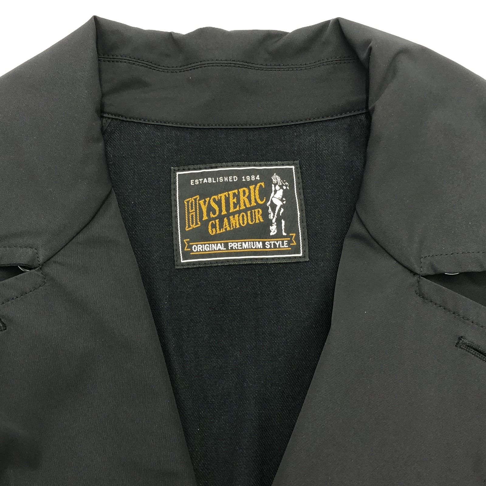 HYSTERIC GLAMOUR ヒステリックグラマー トレンチコート ブラック