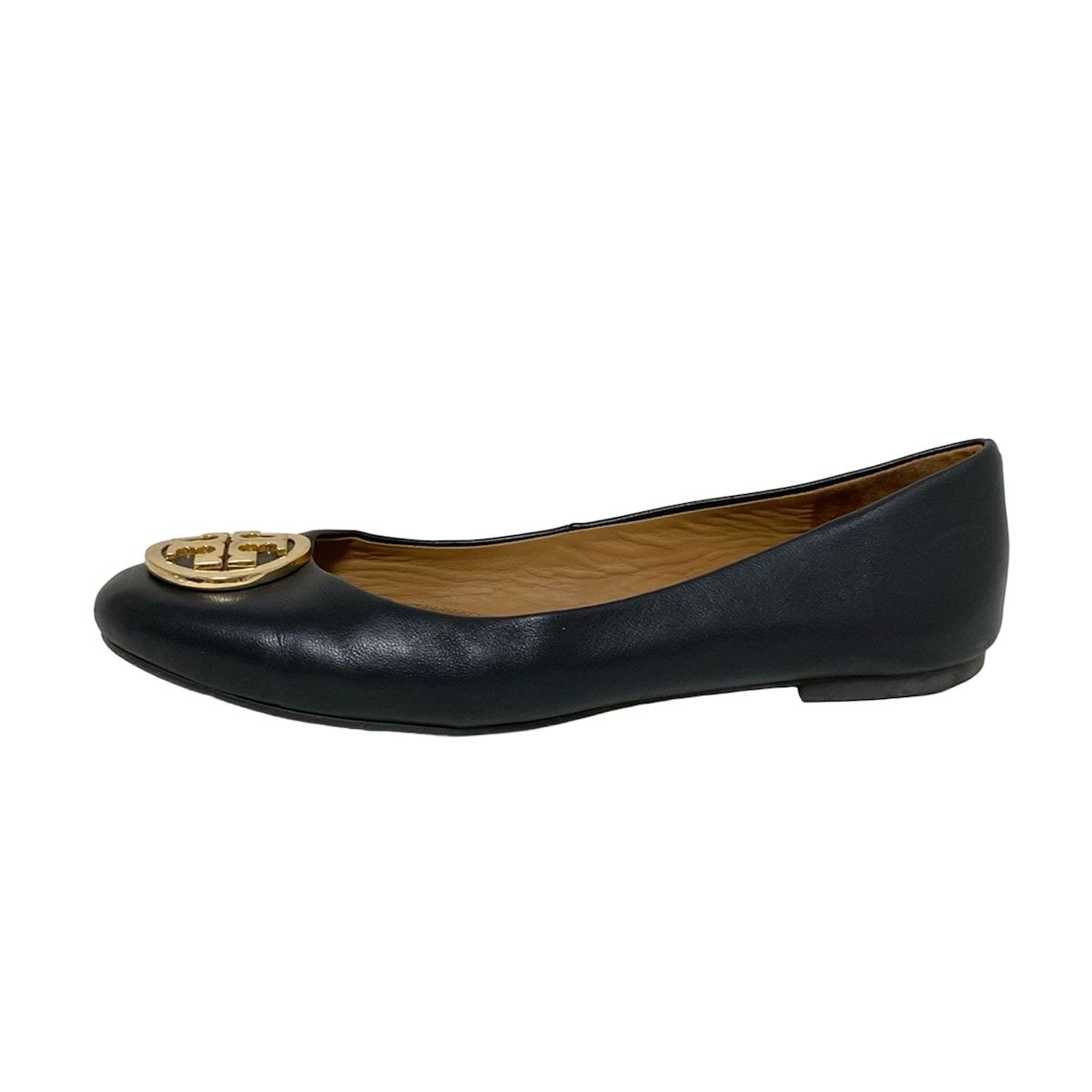 TORY BURCH(トリーバーチ) フラットシューズ 8 レディース - 黒