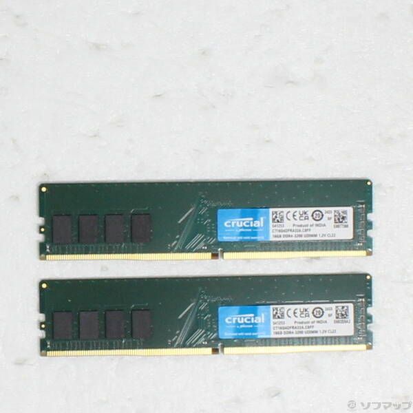 中古品〕 CT2K16G4DFRA32A 32GB 16GB×2枚組【344】 - メルカリ