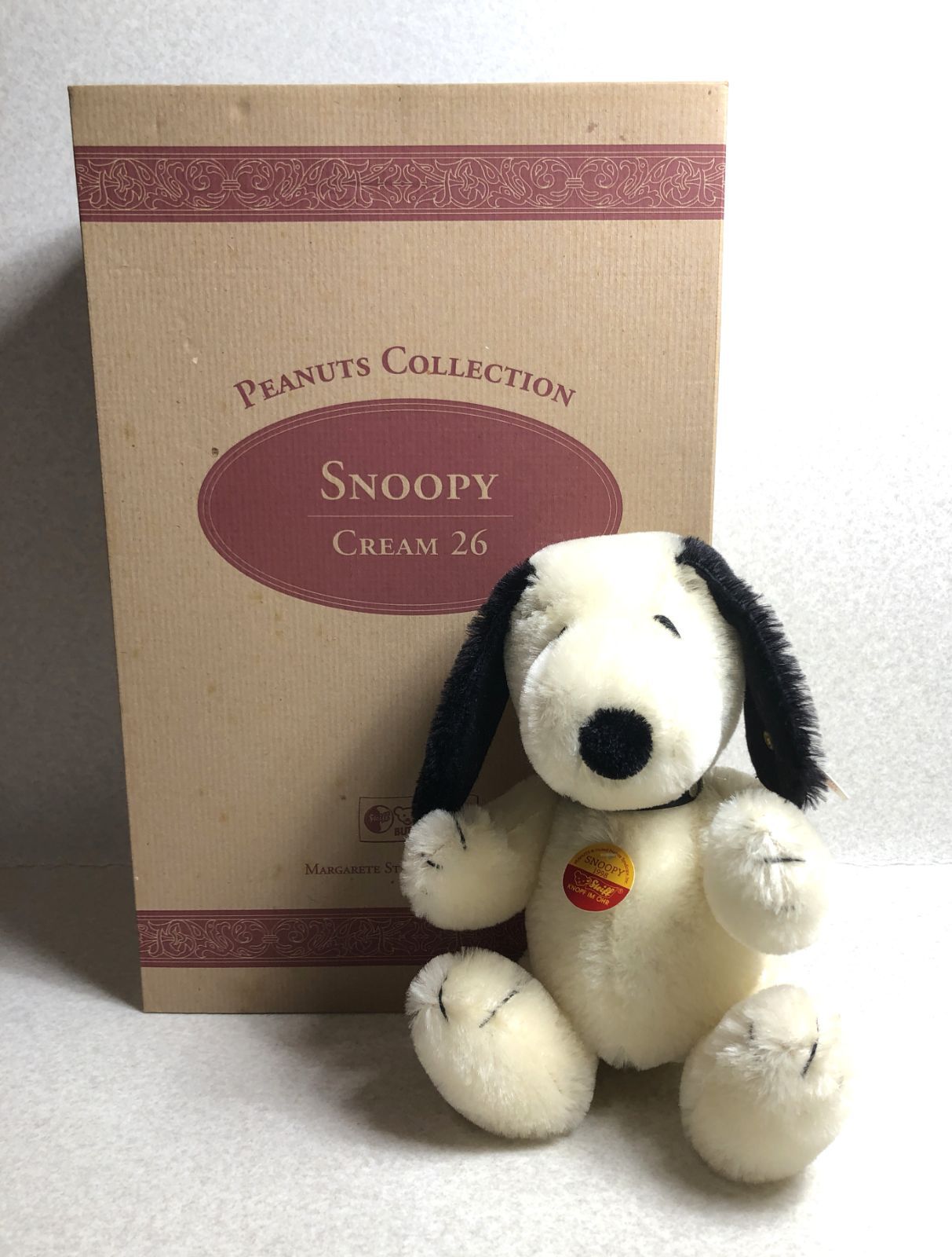 シュタイフ　SNOOPY PEANUT CREAM26 テディベア 1998年 シュタイフ SNOOPY PEANUT CREAM26 テディベア 1998年