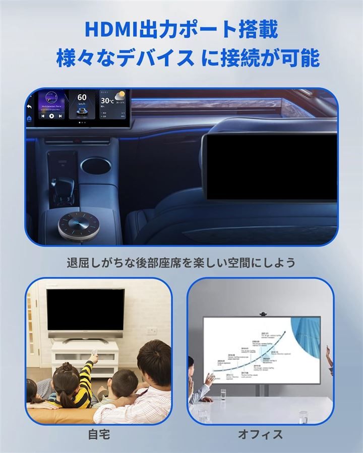 前席後席でYoutube