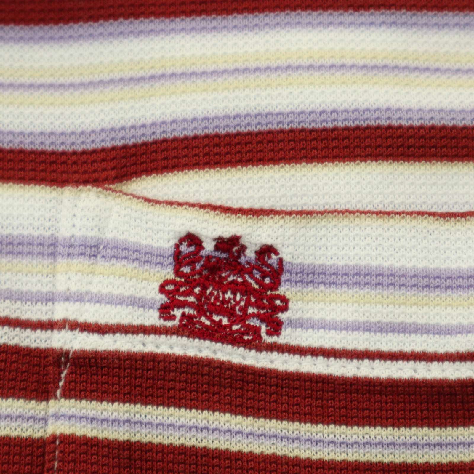 Aquascutum アクアスキュータム 春夏☆ ロゴ刺繍 半袖 ボーダー 