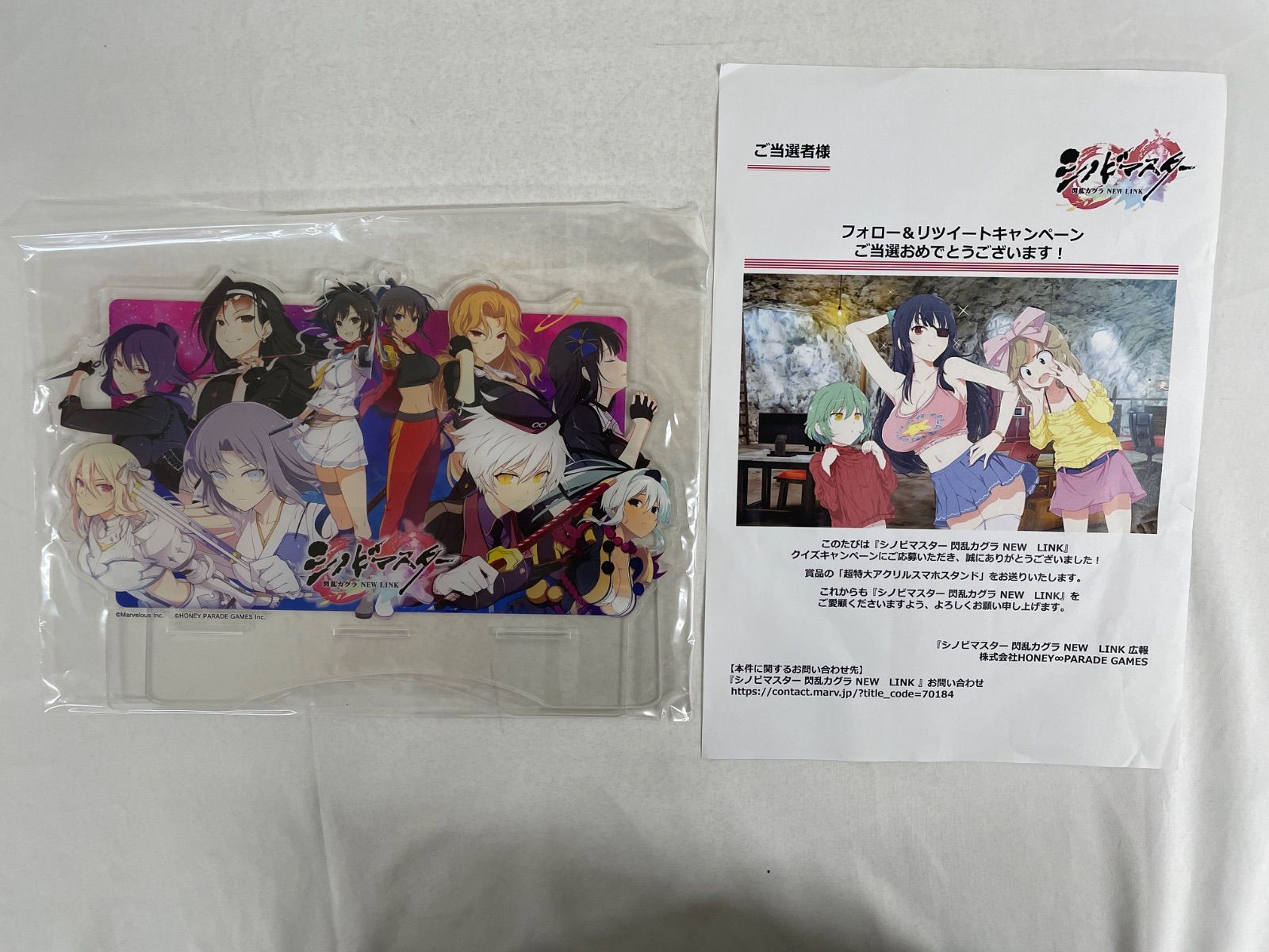 シノビマスター 閃乱カグラ 特大アクリルスマホスタンド 【公式通販】