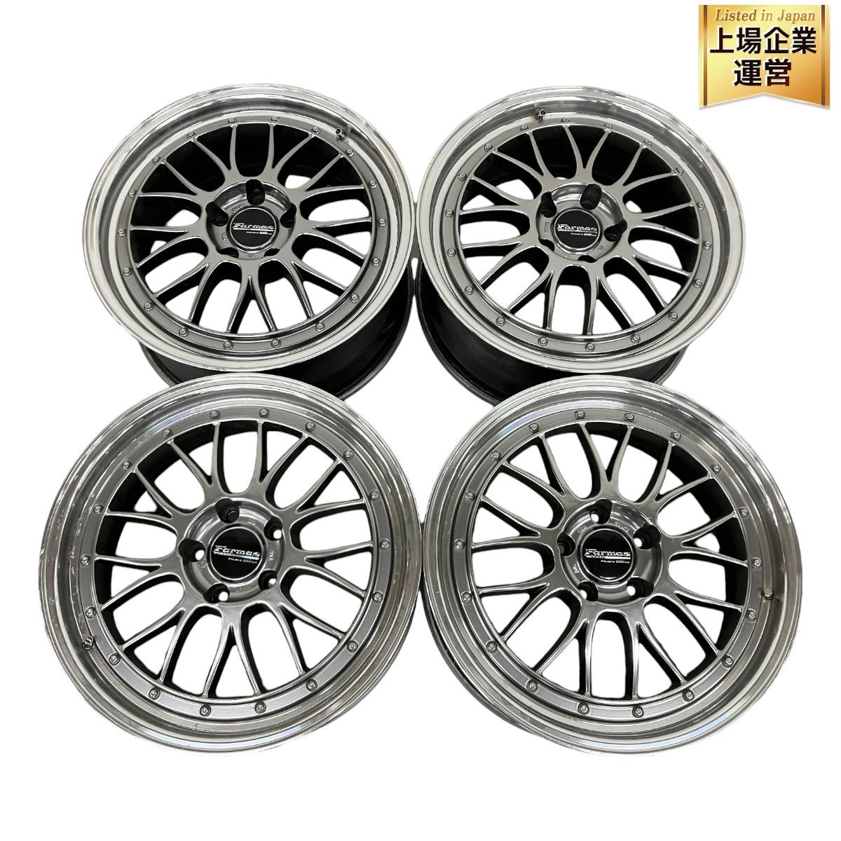 FARMAS WEDS 69JKG ホイール 18インチ 自動車 カー用品 4つおまとめ 