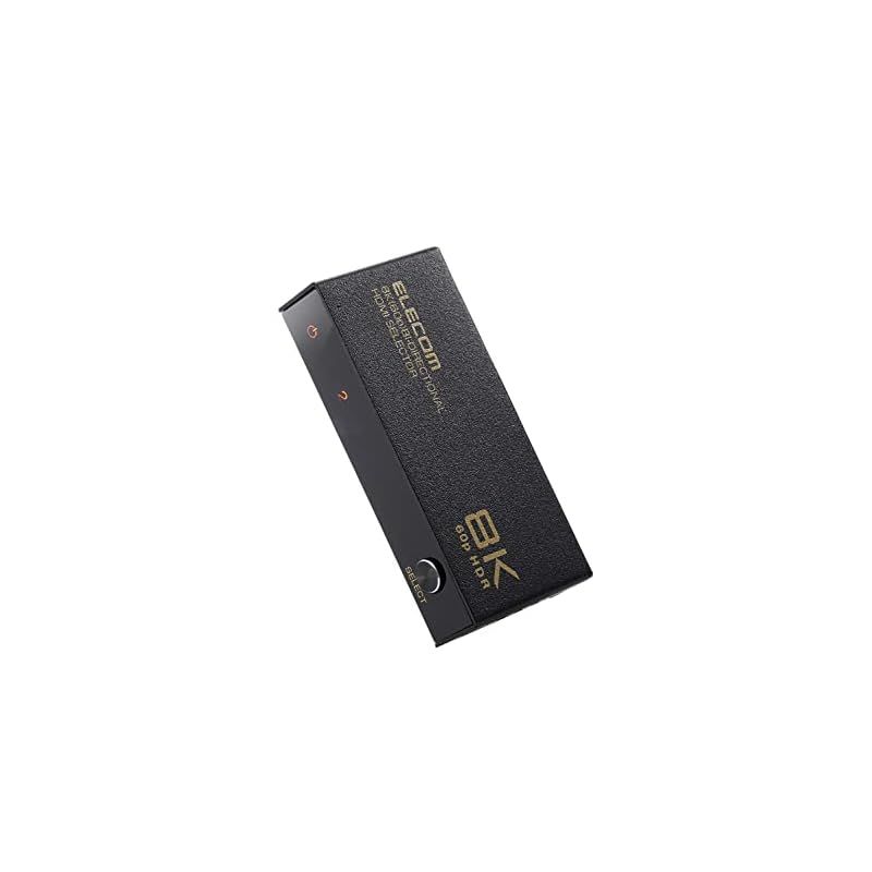 エレコム ELECOM HDMI切替器 8K60Hz|4K120Hz対応 双方向 PS5|PS4|PS3|Switch|FireTVStick対応 2入力1出力 自動|手動切替メタル筐体 ブラック DH-SW8KBD21BK