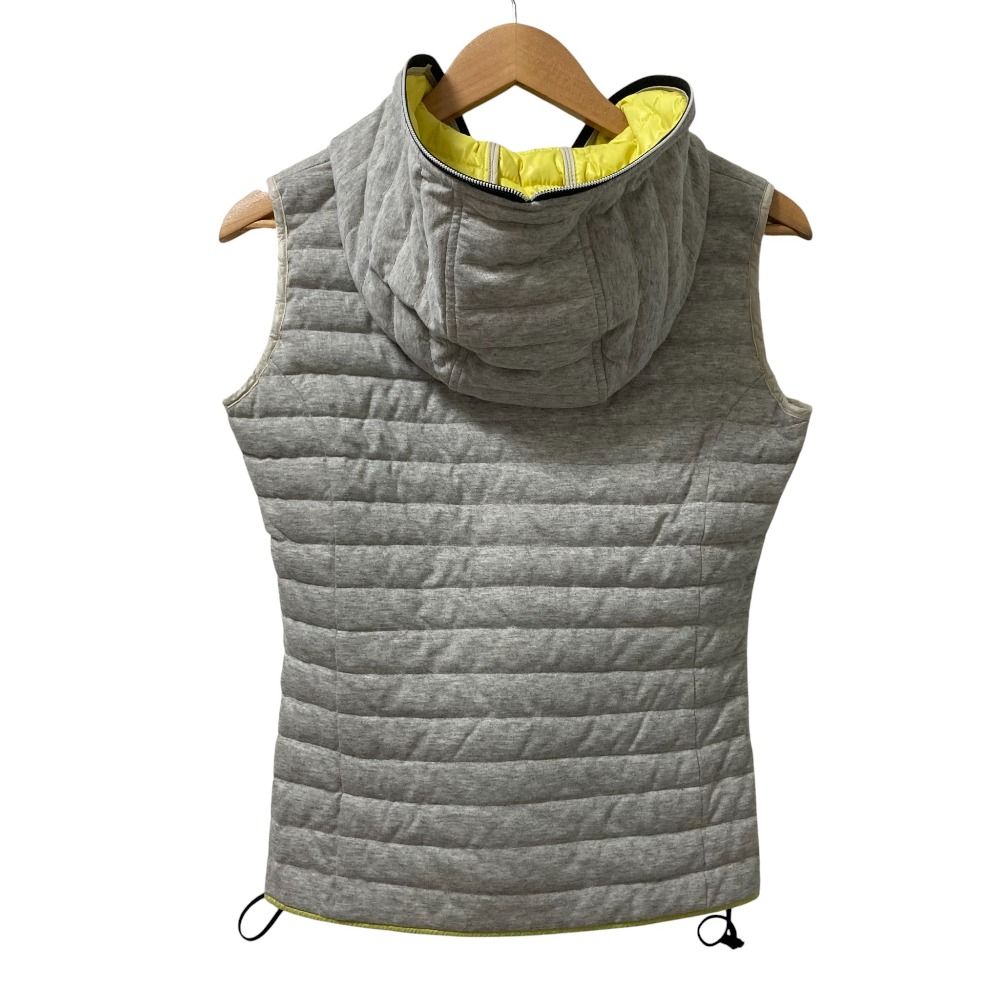 ノースフェイス ニット ダウンベスト 海外限定 ライトグレー レディース S相当 ノースフェイス ニット ダウンベスト 海外限定 ライトグレー