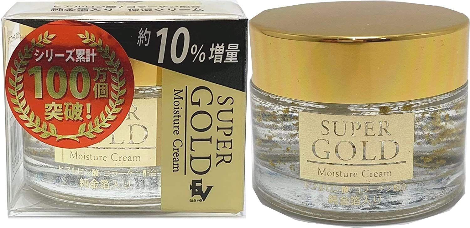 スーパーゴールド 純金箔入り 保湿化粧水 + 保湿クリーム 2種セット