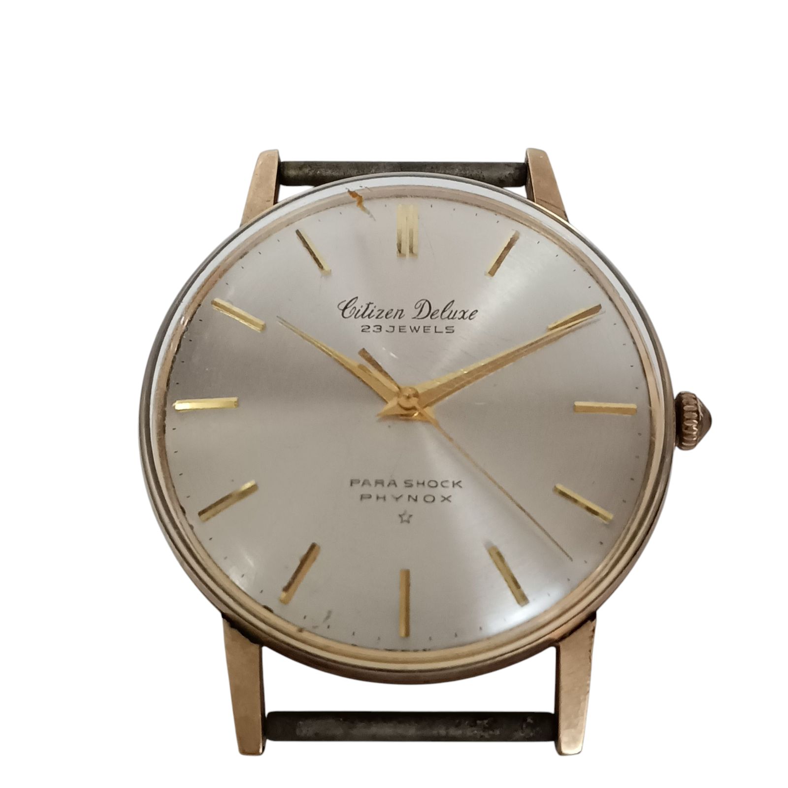 み 15064○CITIZEN deluxe シチズン デラックス 23石 14k GOLD FILLED