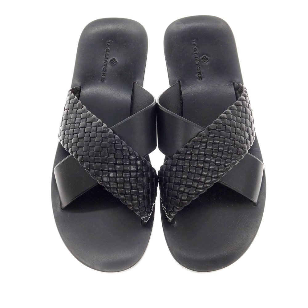 新品アウトレット】タリアトーレ TAGLIATORE レザー クロスストラップ  