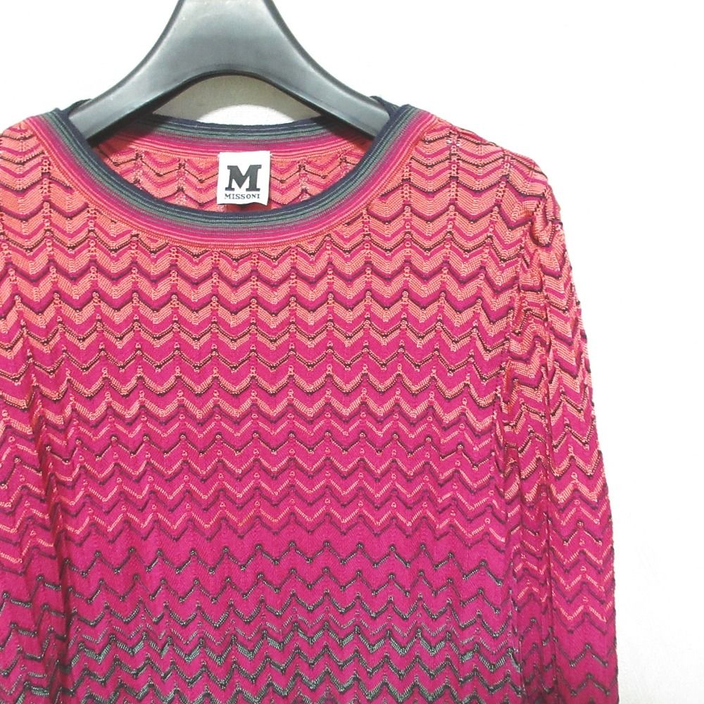 美品 M MISSONI エムミッソーニ シェブロン ボーダー ニット