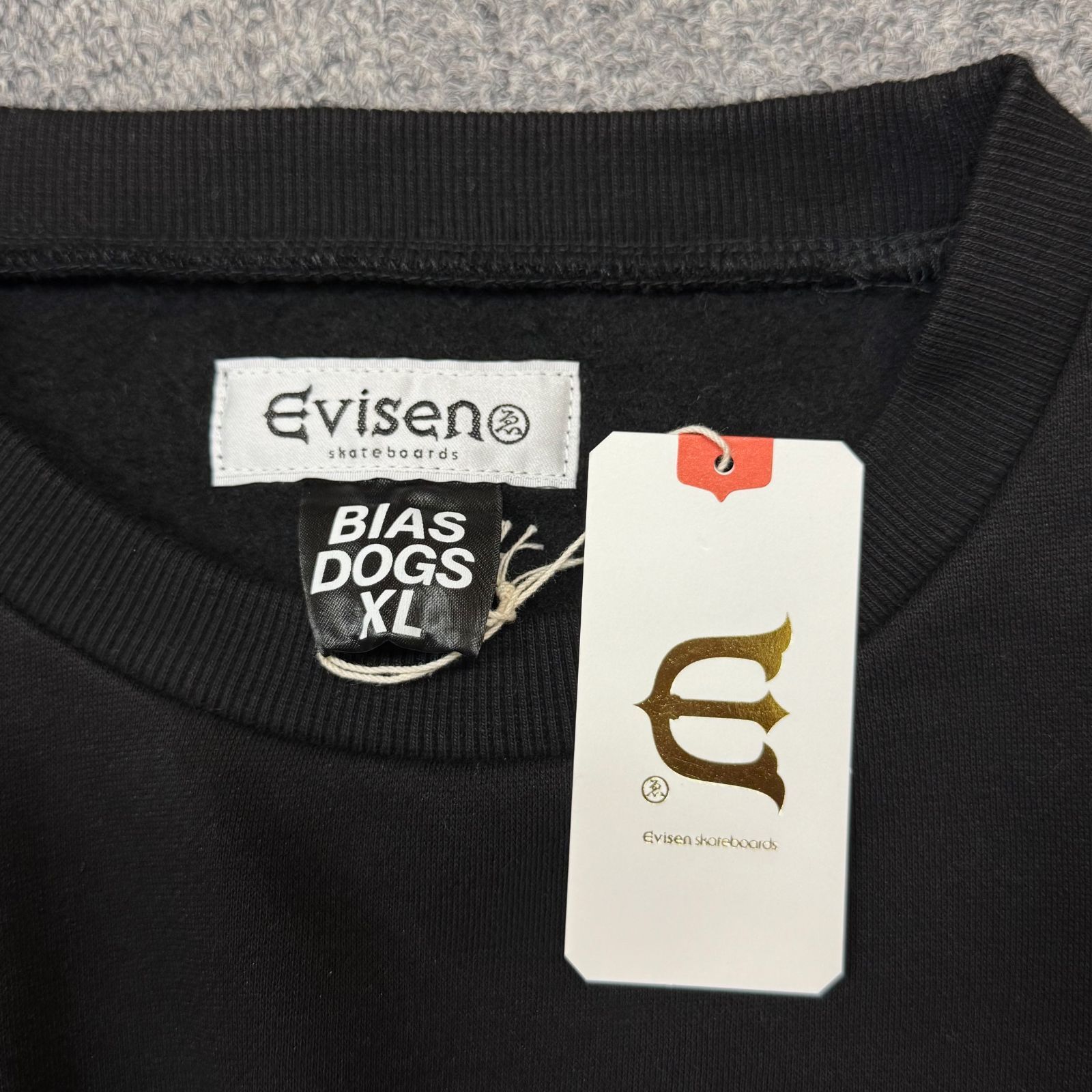 EVISEN TARGETMAN MOCK NECK エビセン スウェット希少 参考上代23100円 未使用品 Evisen Skateboards × BIAS DOGS 23AW