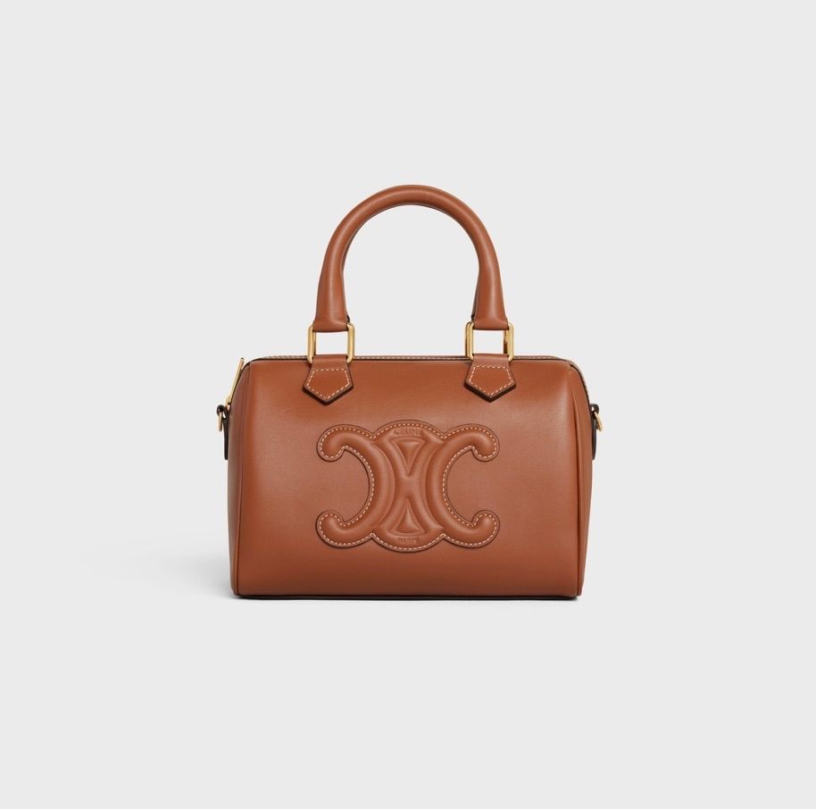 新品 CELINE スモール ボストン セリーヌ トリオンフ タン - メルカリ