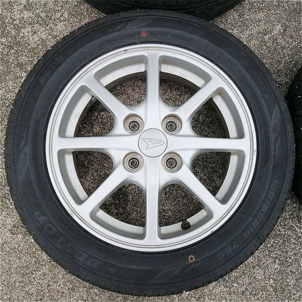 ダイハツ純正 タイヤホイールセット4本 155/65R14 DUNLOP EC202