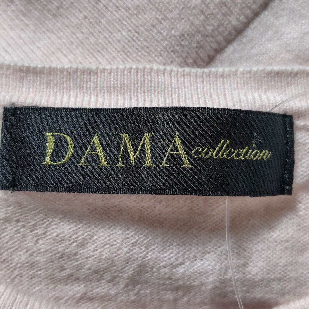 DAMAcollection(ダーマコレクション) カーディガン サイズS レディース - ライトピンク×白 長袖/シルク・カシミヤ混/レース DAMAcollection(ダーマコレクション) カーディガン サイズS