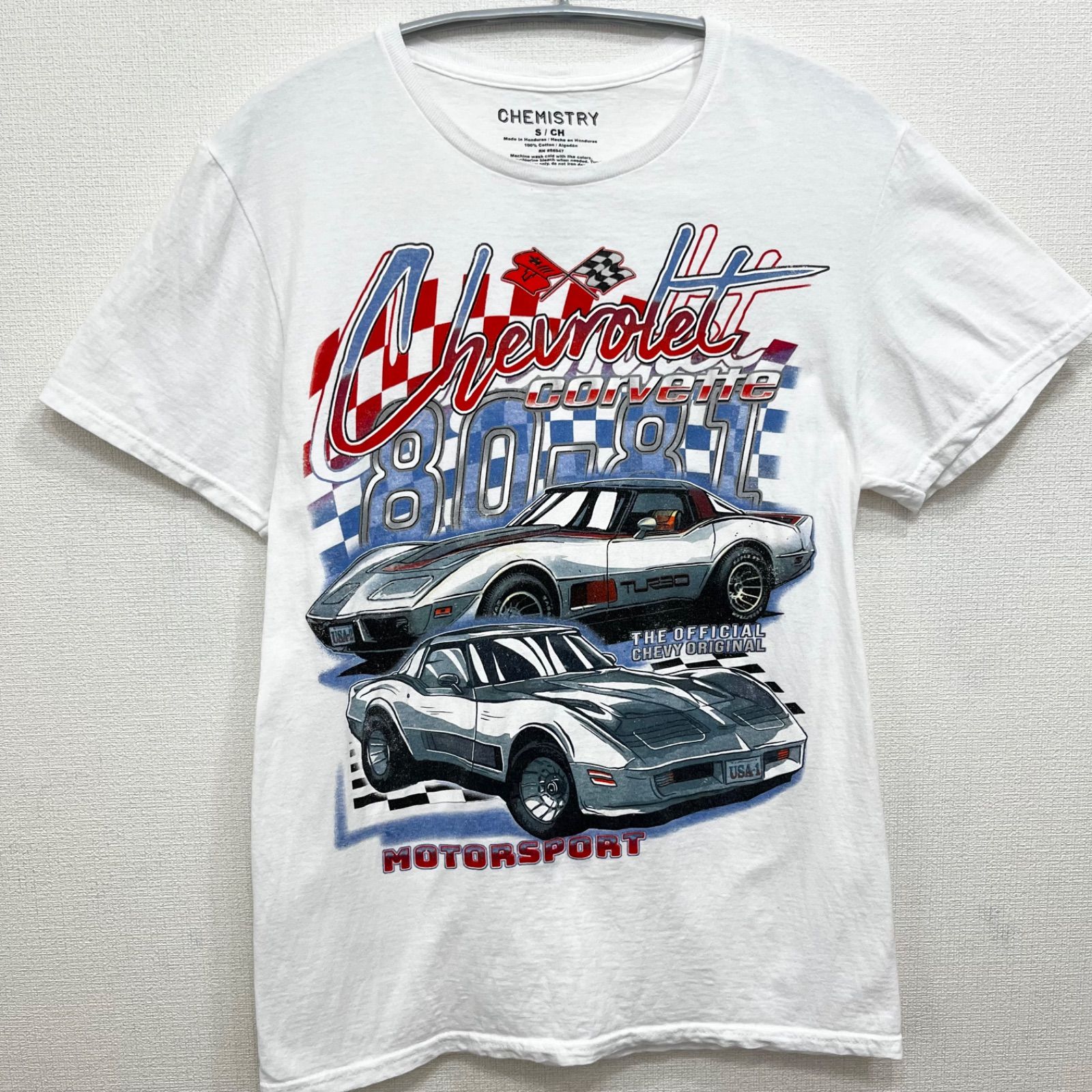 80s USA製 シボレー コルベット ヴィンテージ アメ車 ロゴ Tシャツ 古着 80s USA製 Chevrolet シボレー 自動車 企業 メッセージ T