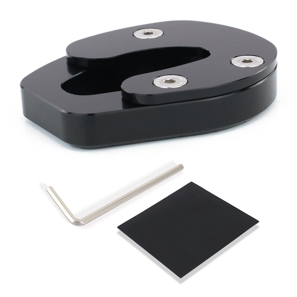 バイク サイドスタンド拡大キックスタンドサポートプレートパッド