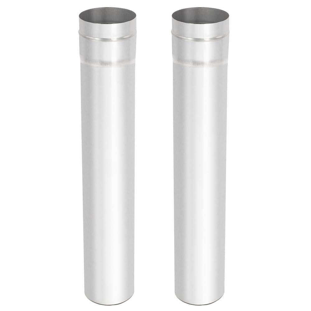 Style ?63mm_2本 Soomloomチタン製煙突パイプ直筒薪ストーブ用アクセサリー延長煙突パイプ?63mm連結簡単軽量コンパクトパイプキャンプヒーター ウォーマー･暖炉煙突パーツ