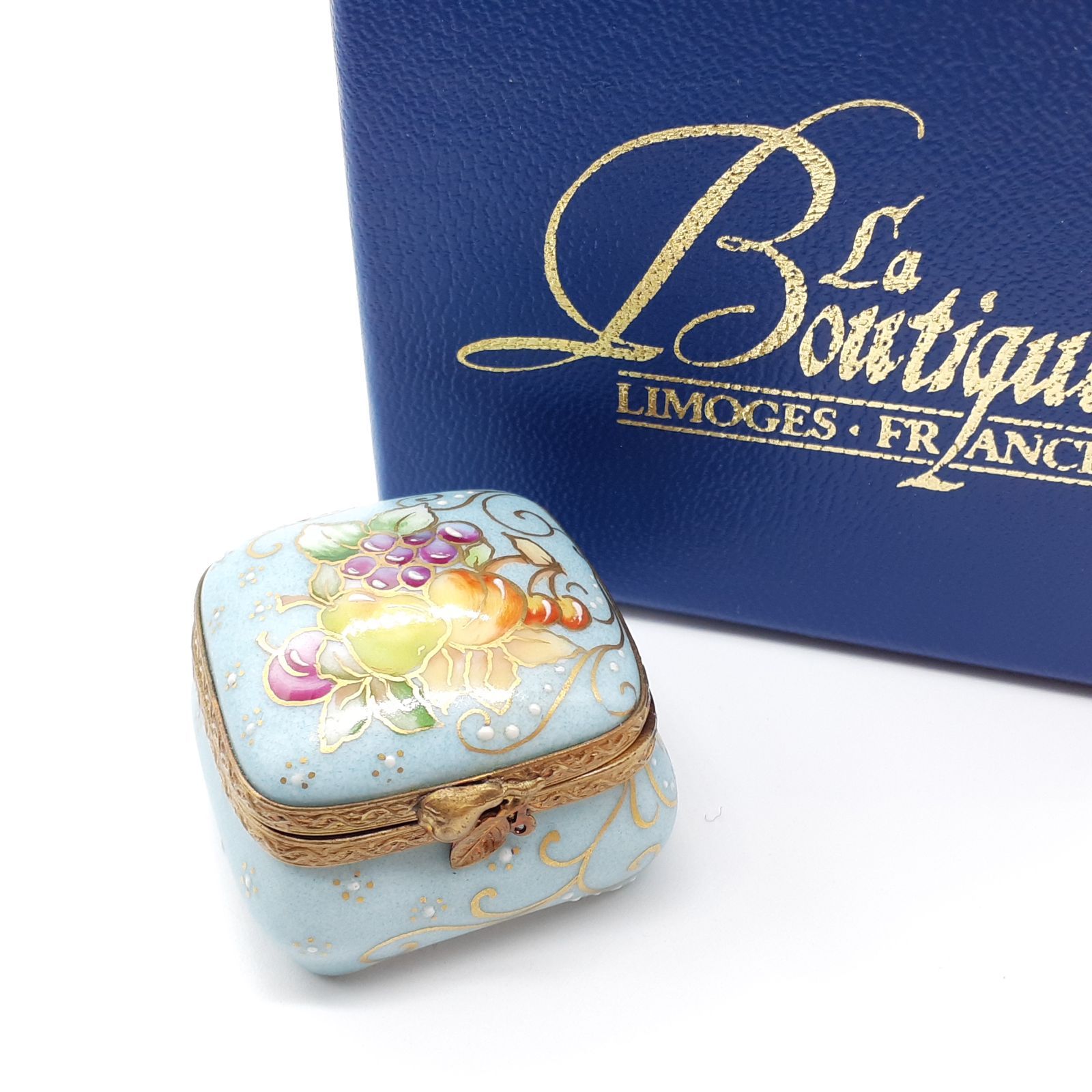 【希少】リモージュボックス　フランス製 象 LIMOGES リモージュボックス フランス エナメル 小物入れ ミニ