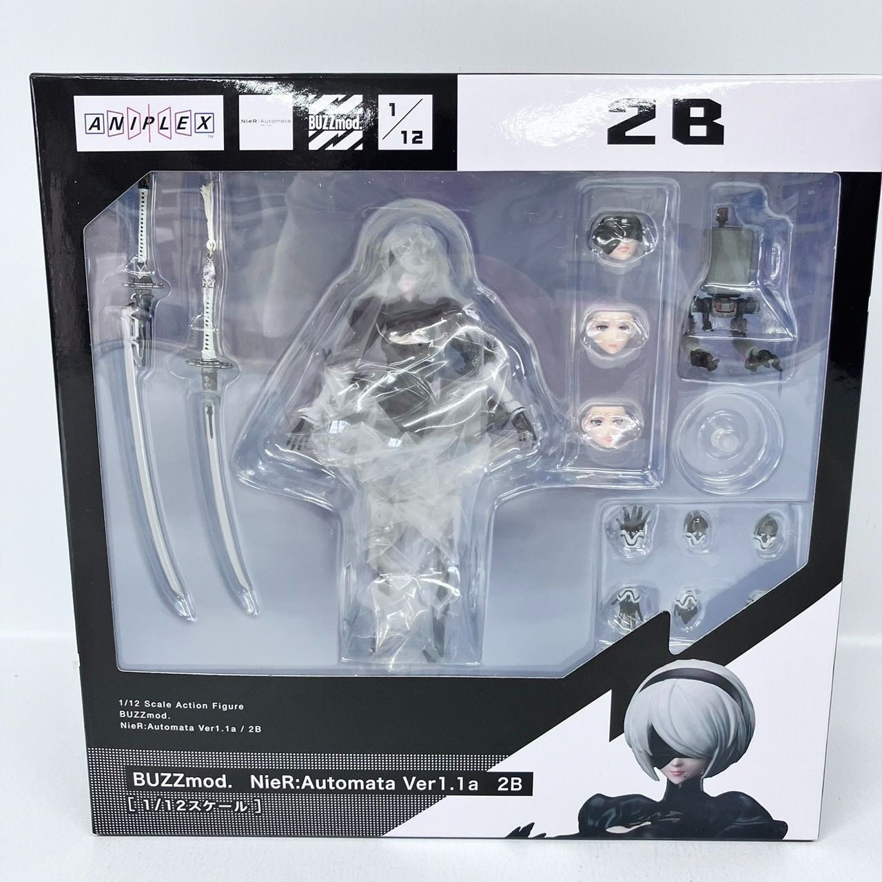 アニプレックスオンライン限定特典付属 BUZZmod.(バズモッド) 2B NieR:Automata(ニーア オートマタ) Ver1.1a 1/12 完成品 可動フィギュア アニプレックス アニプレックスオンライン限定特典付属 BUZZmod.(バズモッド) 2B