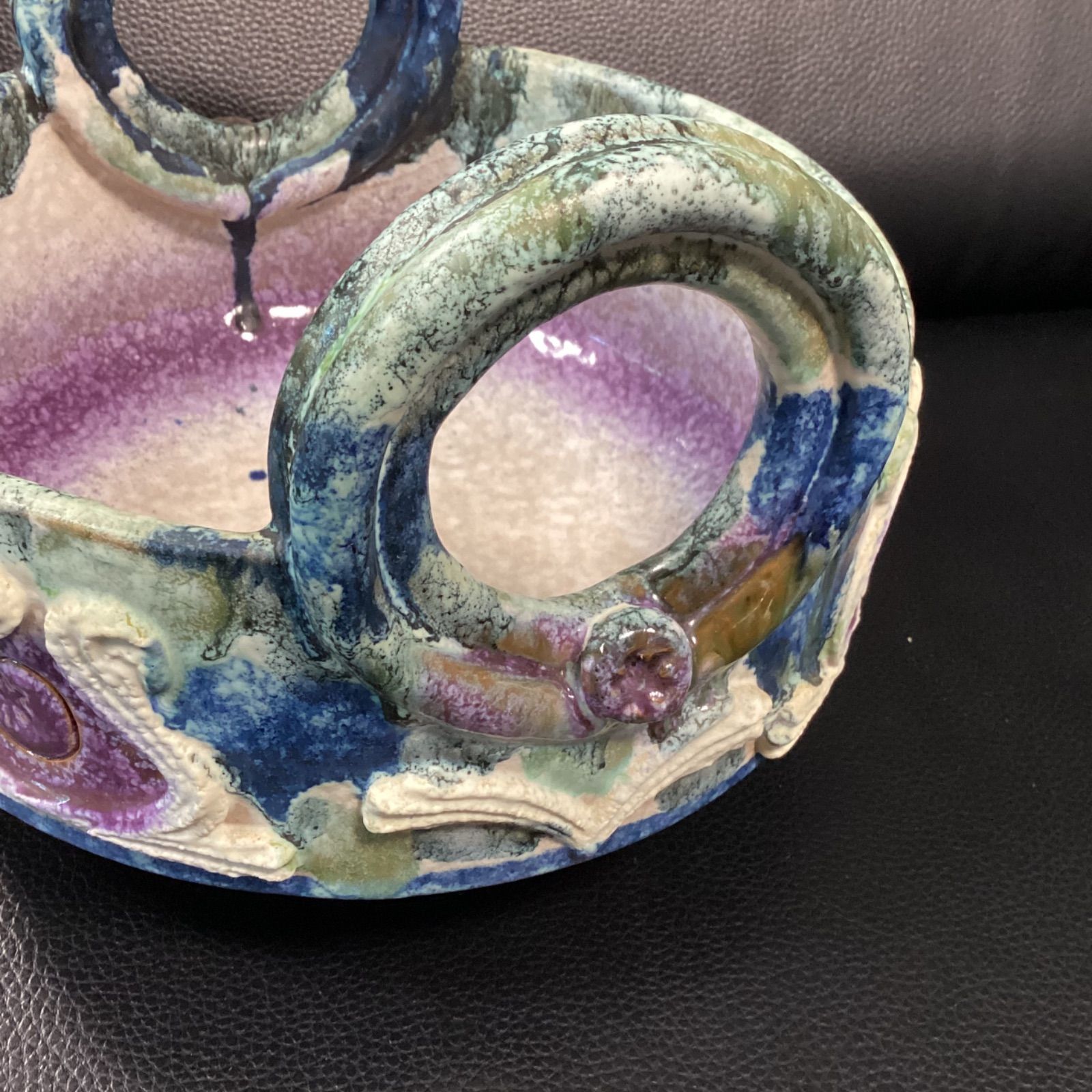 イギリスアンティーク プチポワン プチポアン キャンドルホルダー 燭台