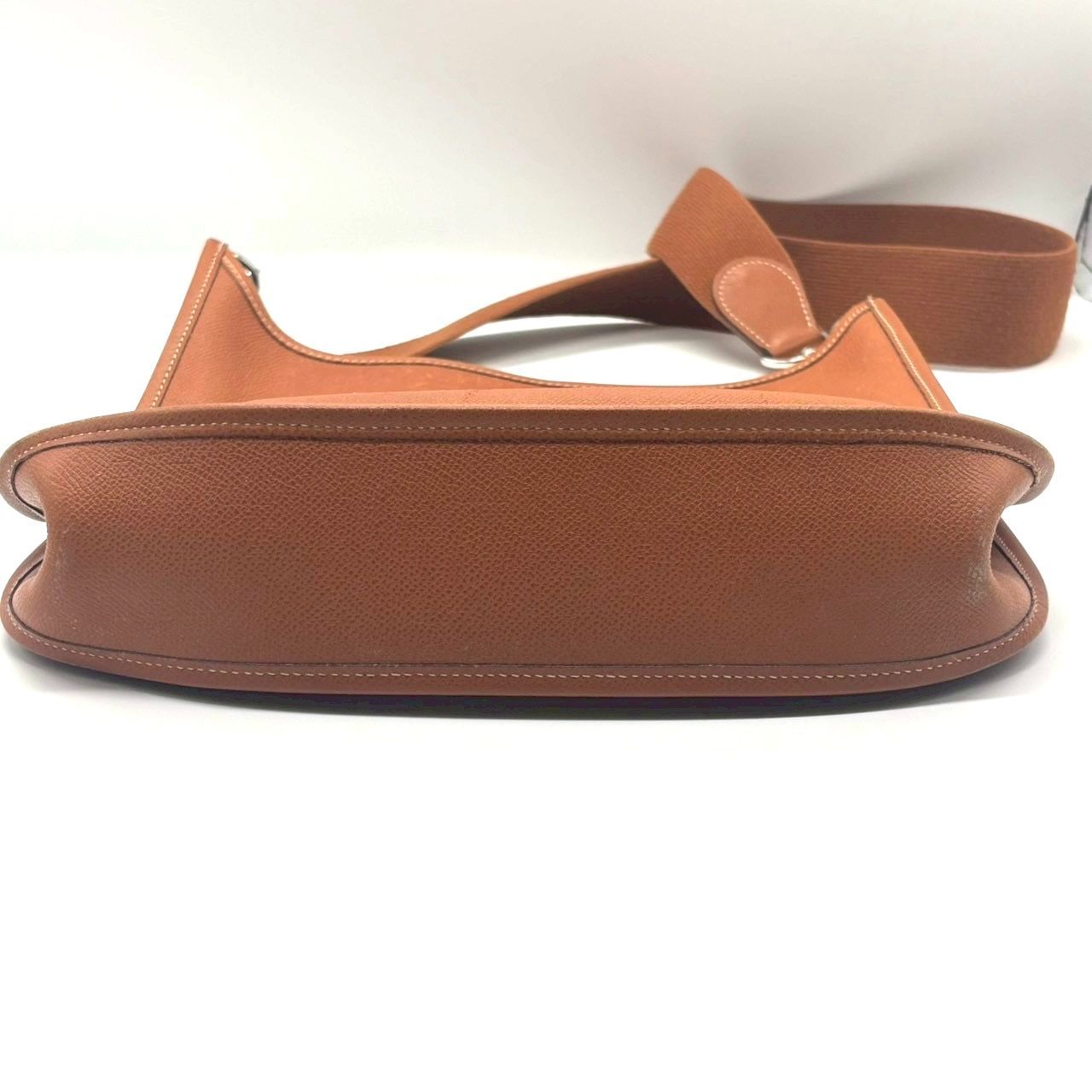 エルメスエブリンPMヴォーエプソン レザーブラウンショルダーバッグ