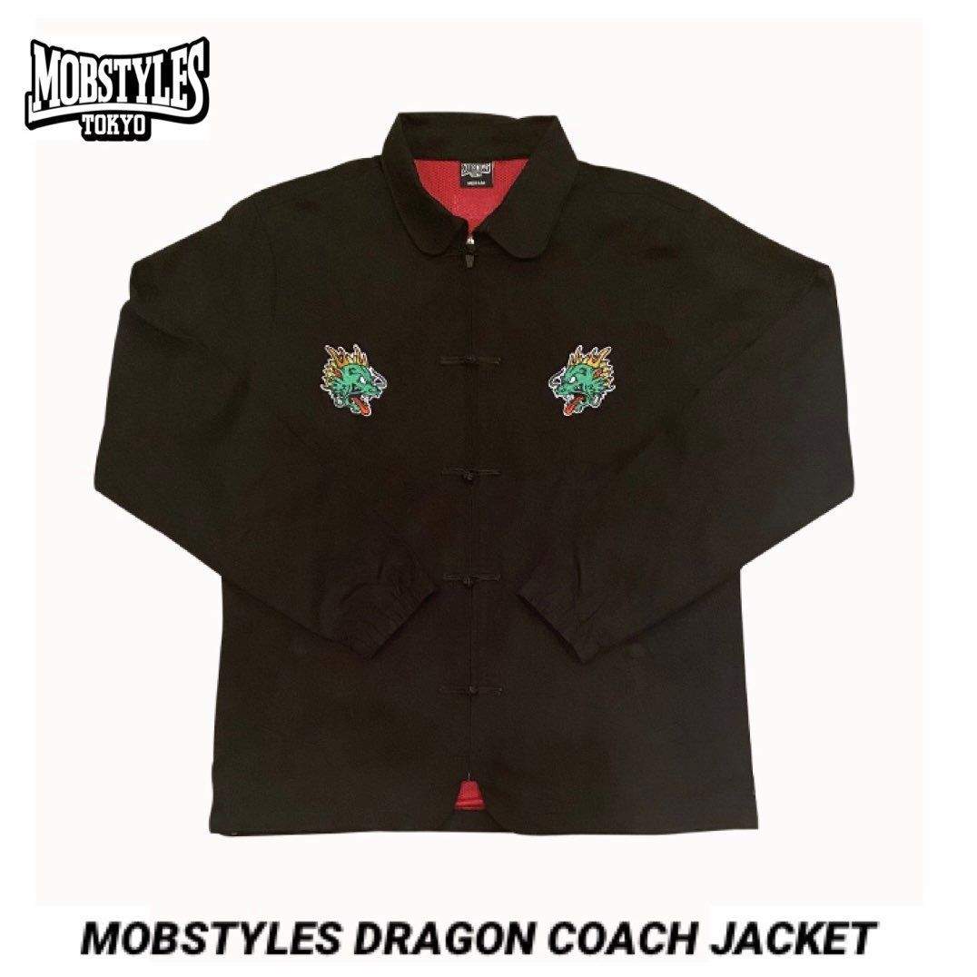 【希少】 MOBSTYLES DRAGON COACH JACKET ジャケット MOBSTYLES モブスタイルス DRAGON COACH JACKET 黒 - メルカリ