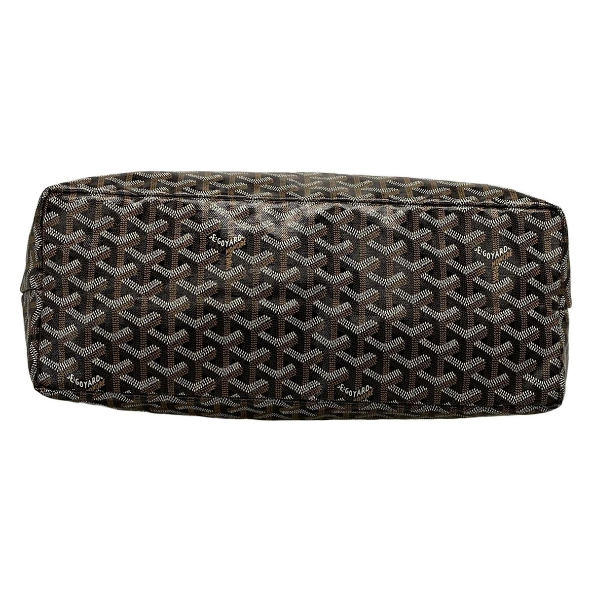 GOYARD(ゴヤール) トートバッグ サンルイPM 黒×ブラウン レザー