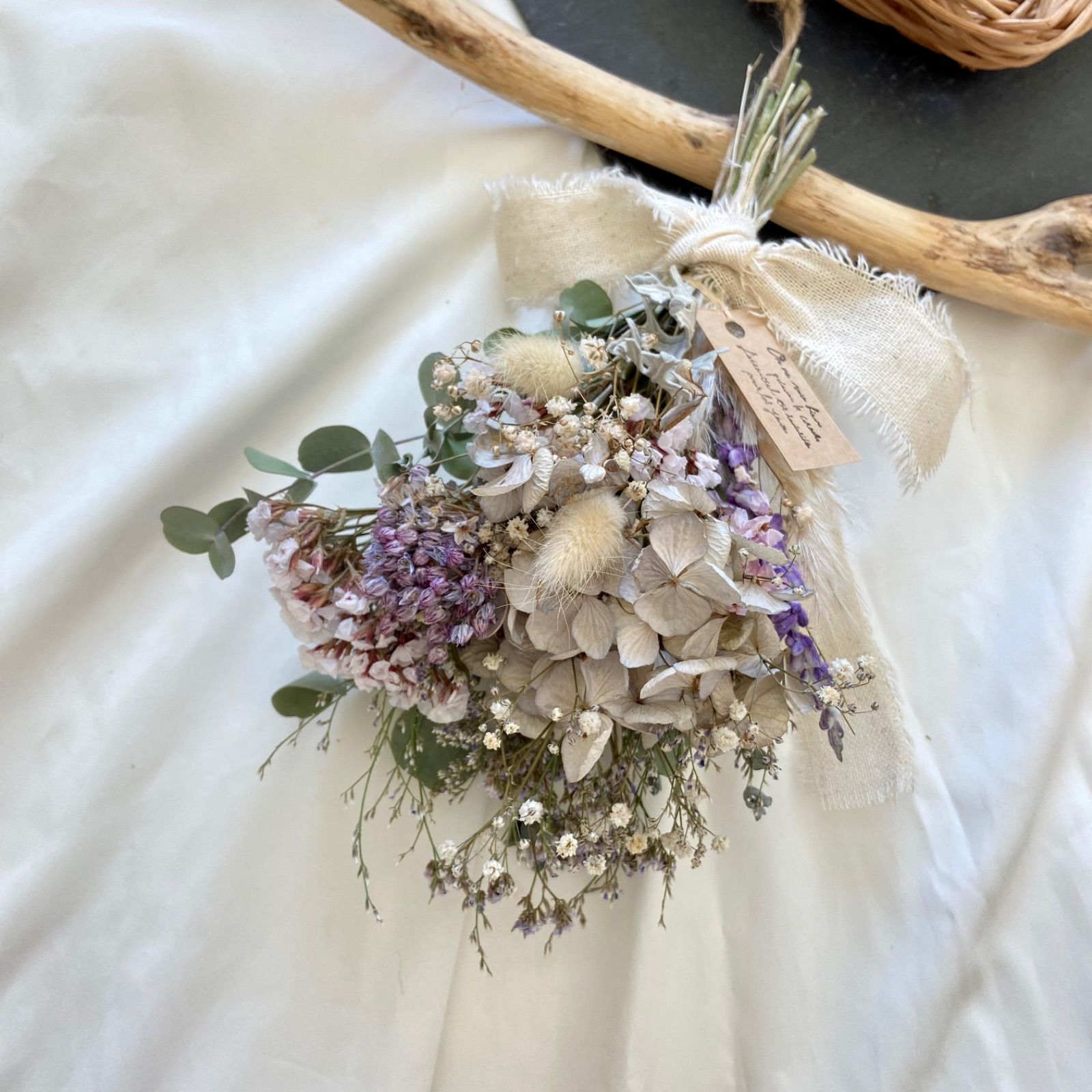 スターチスリース ドライフラワーリース ドライフラワースワッグ 春