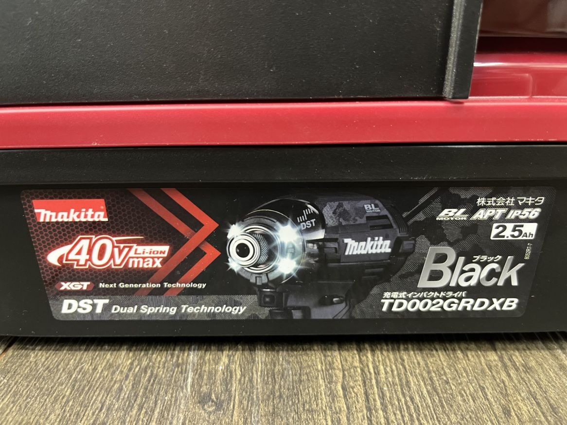 ▽ マキタ TD002GRDXB インパクトドライバ ブラック 40Vmax2.5Ah