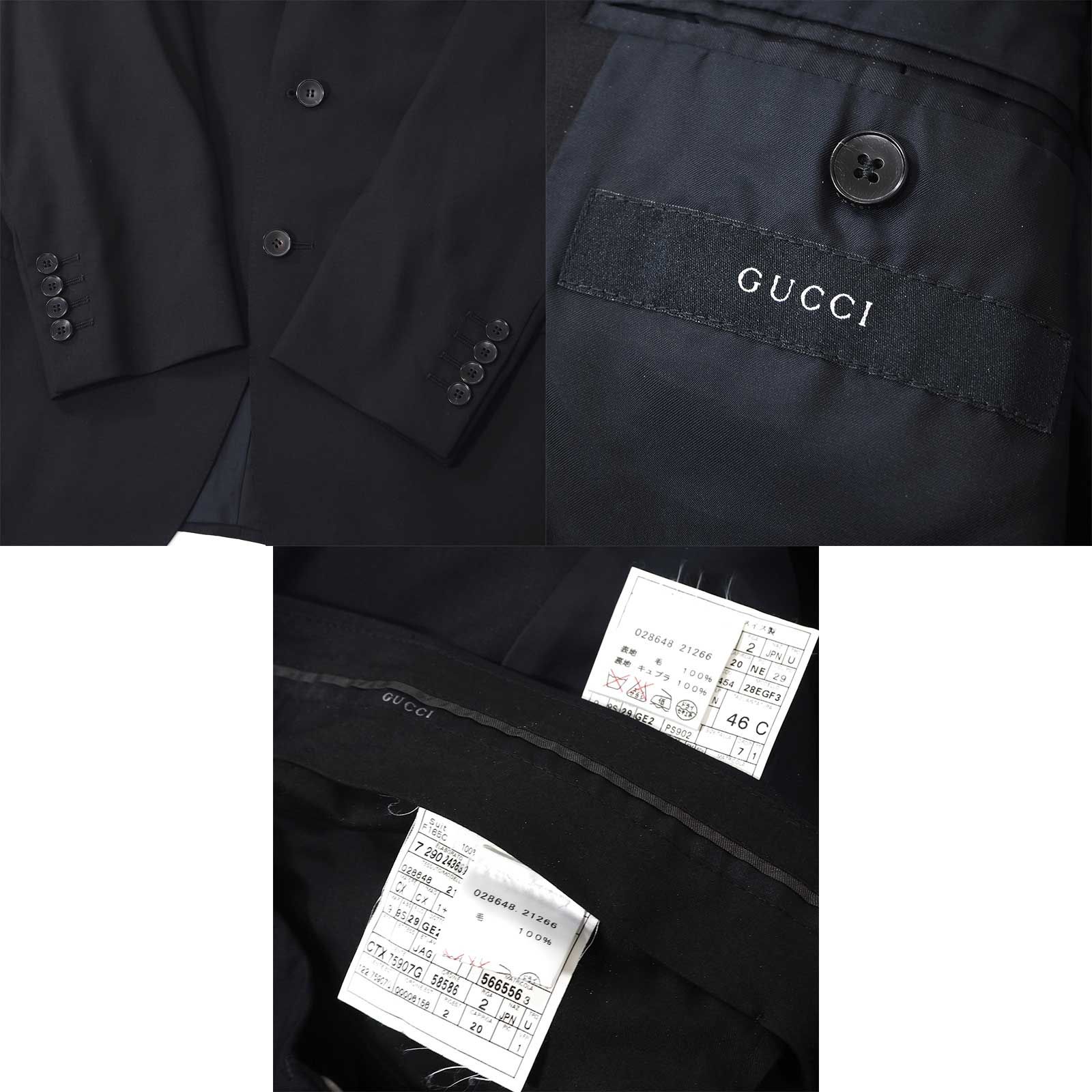 良品 グッチ GUCCI トムフォード期 ウール スーツ セットアップ