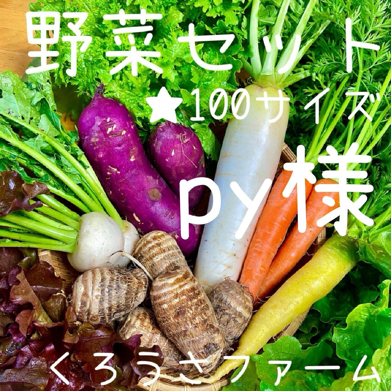 py様 野菜セット 100サイズ 野菜詰め合わせ - くろうさファーム - メルカリ