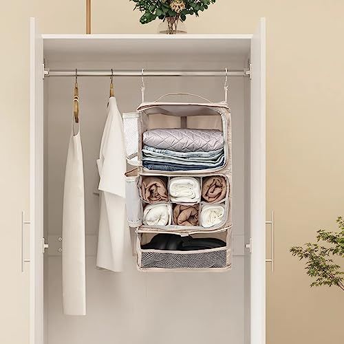 Happy-shopsベージュ_X-Large TABITORA(タビトラ) 収納ボックス 吊り