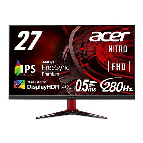 Acer Nitro ゲーミングモニター 27インチ IPS 非光沢 フルHD 0.5ms 240Hz HDMI (28