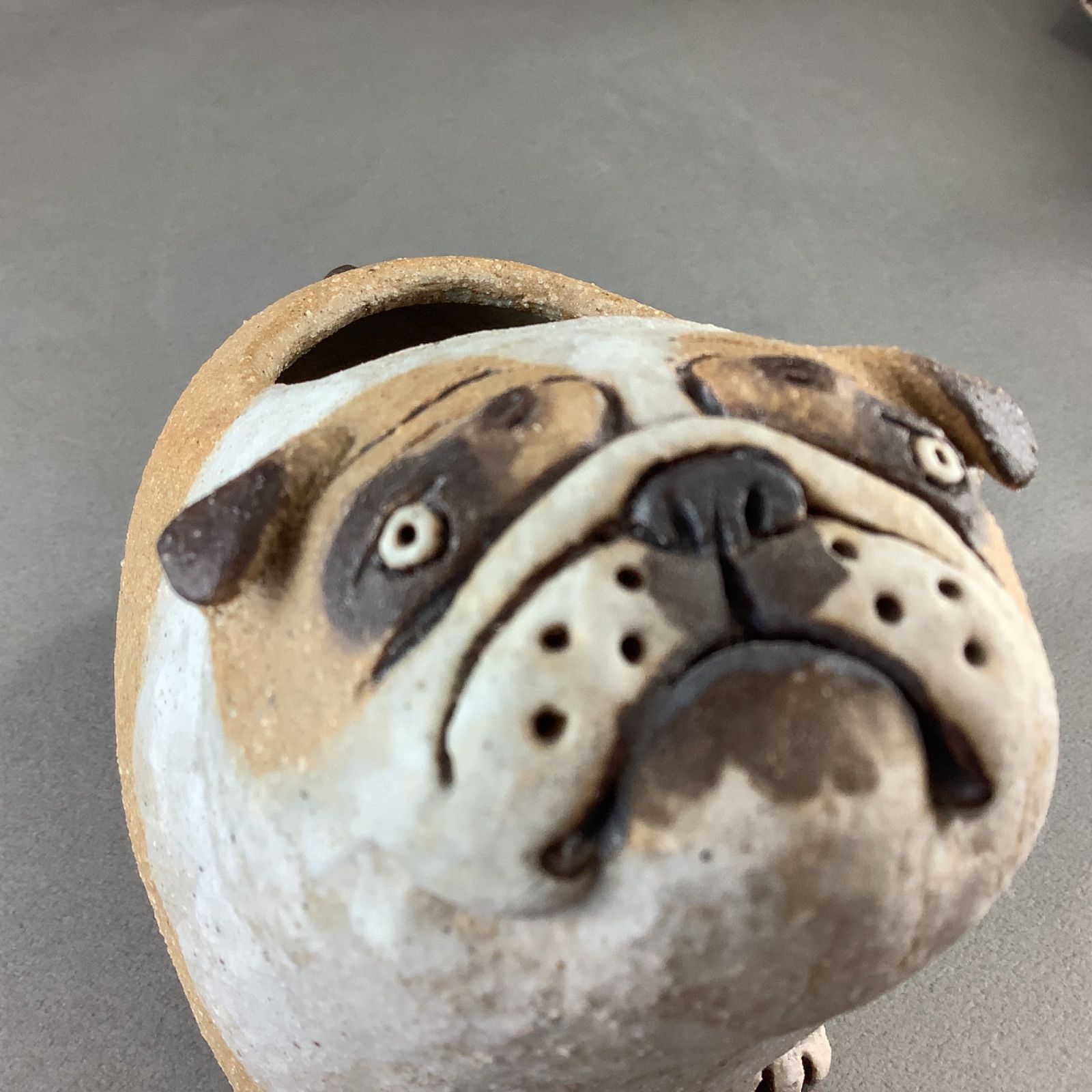 たまむし工房 かとうゆみ 陶器 犬 イヌ 益子焼 陶器 花器 鉢 - メルカリ