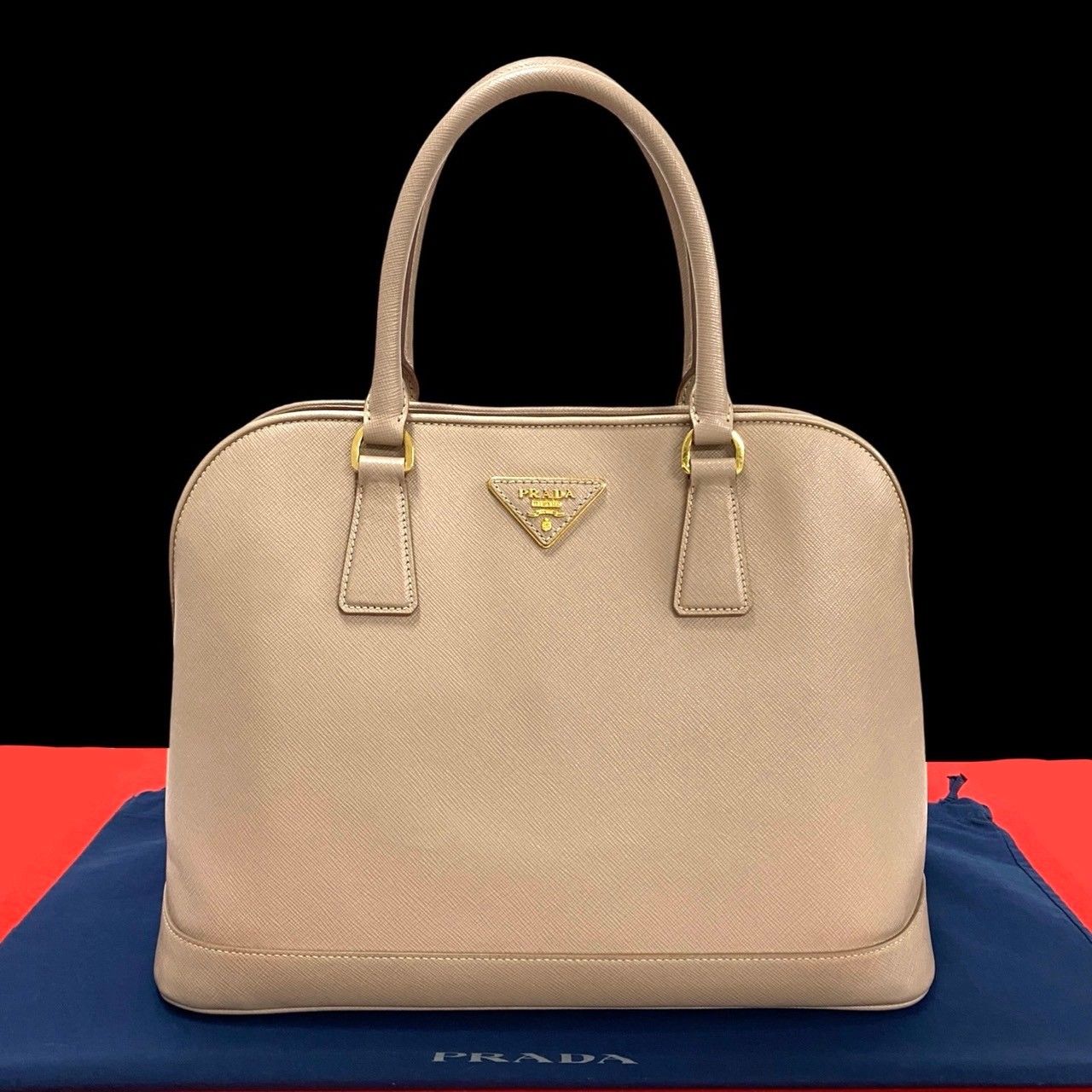 美品 PRADA ハンドバッグ ベージュ 【公式通販】