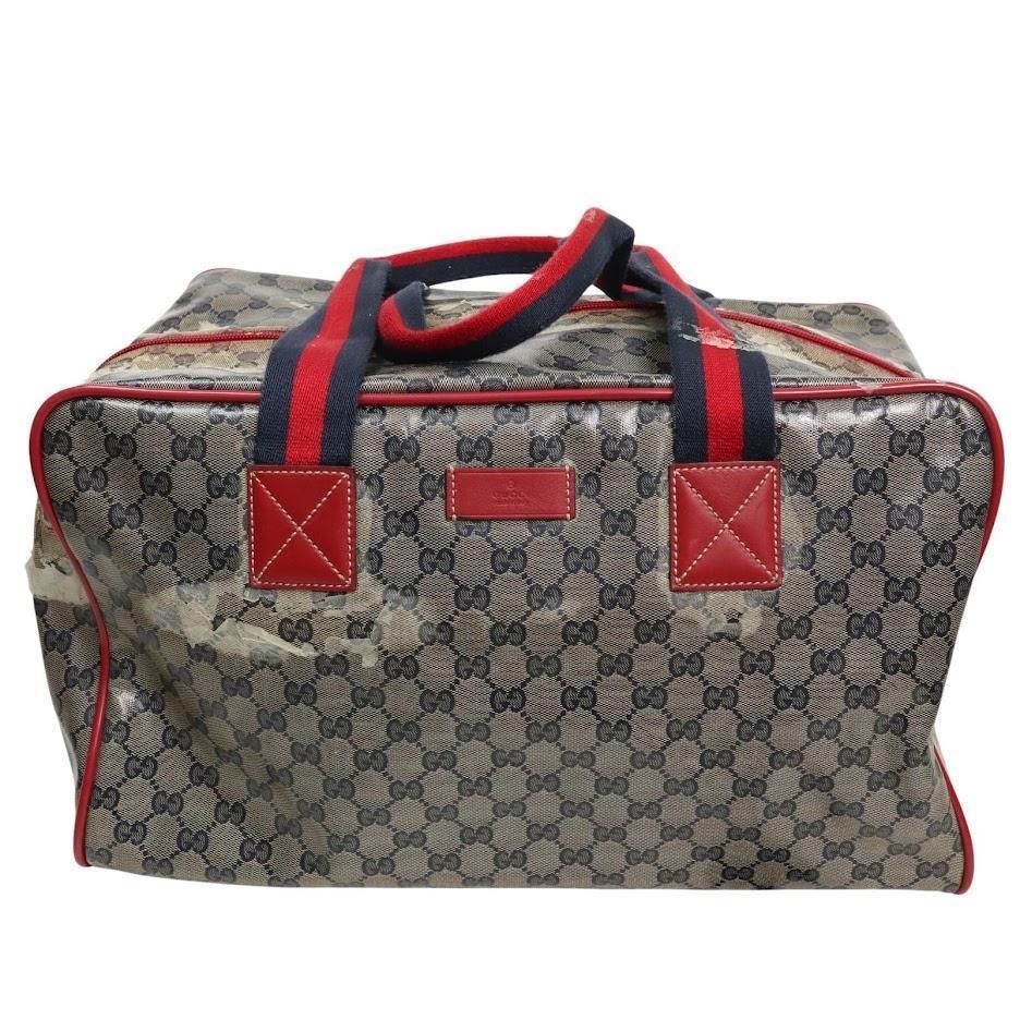 GUCCI グッチ トートバッグ ボストンバッグ 旅行カバン GG コーティング 大容量 通勤通学 出張 ビジネス A4可 PC可 レディース