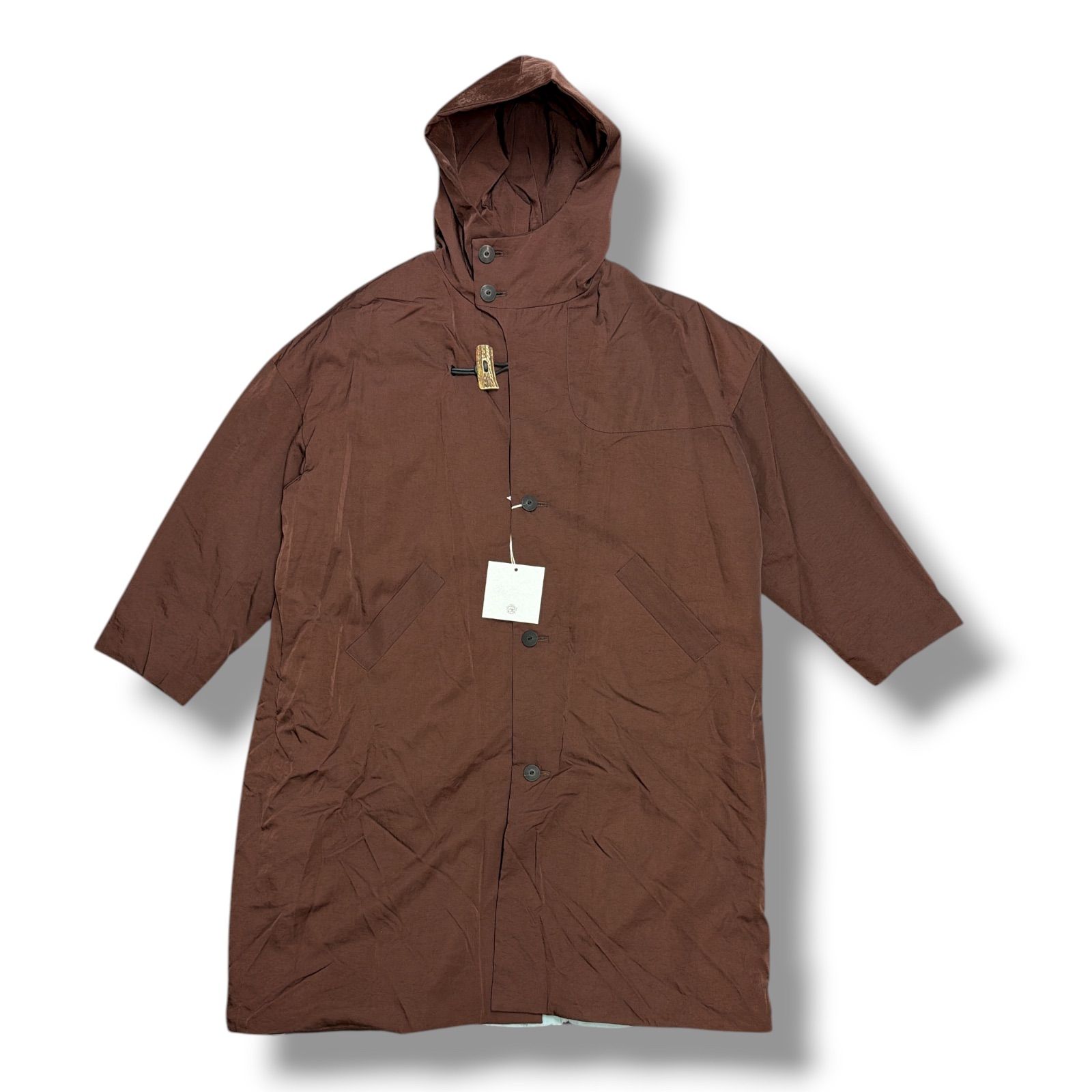 参考上代53900円 ♥品 Dulcamara 24AW ヴィンテージNYパデッドダッフルロングCT ダッフルコートドゥルカマラ D224-C445 ブラウン