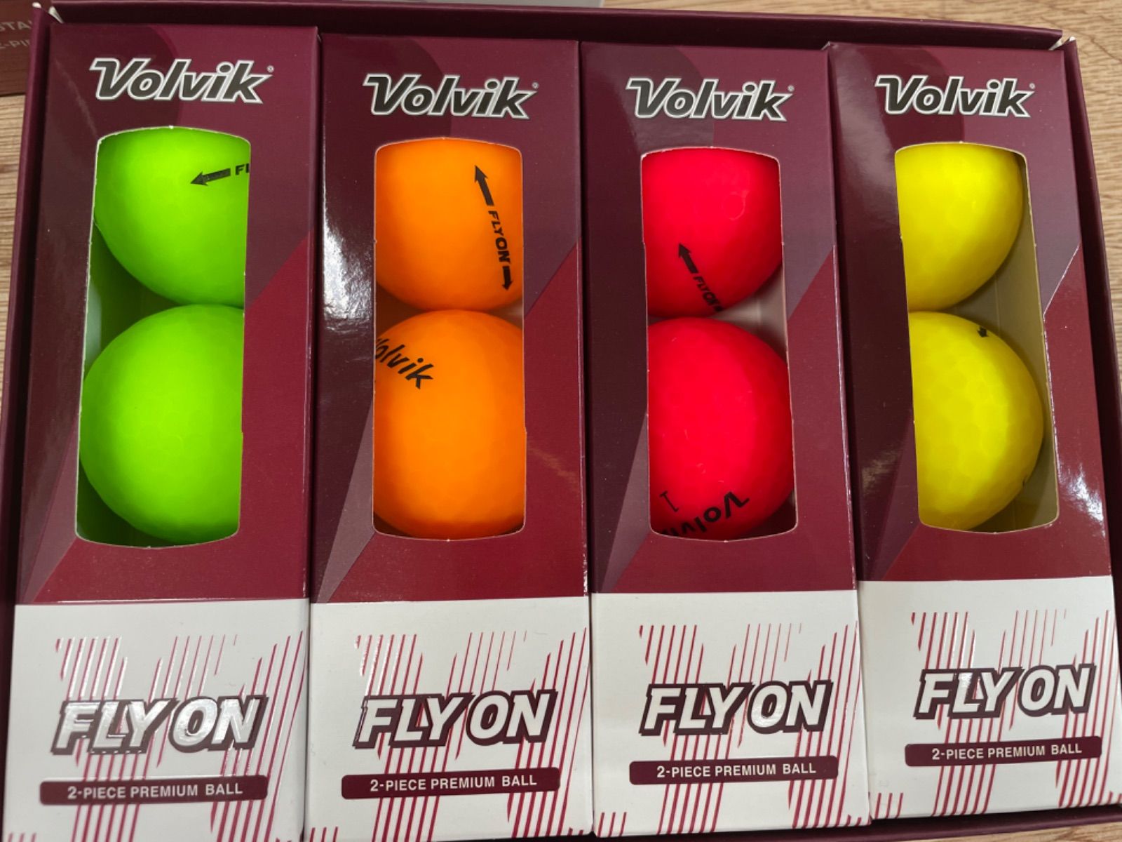 volvik FLYONフライオン ゴルフボール オレンジ 4ダース48球 volvik