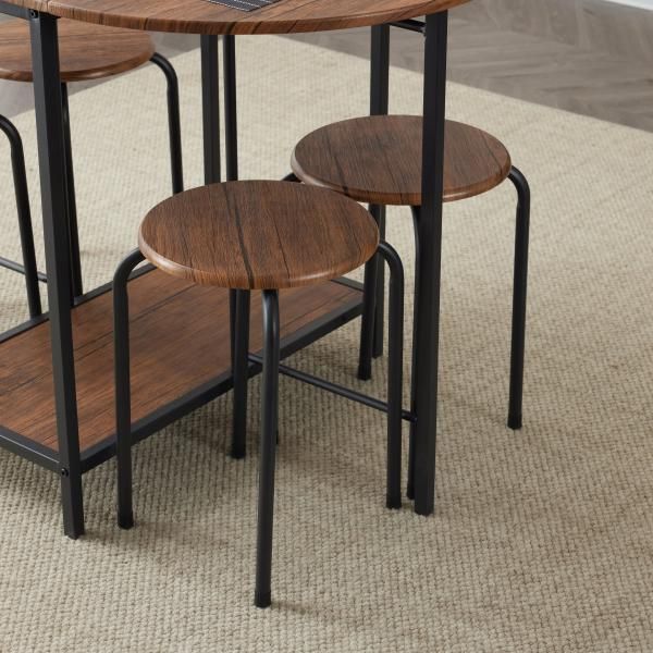 チェア4脚 伸長テーブル