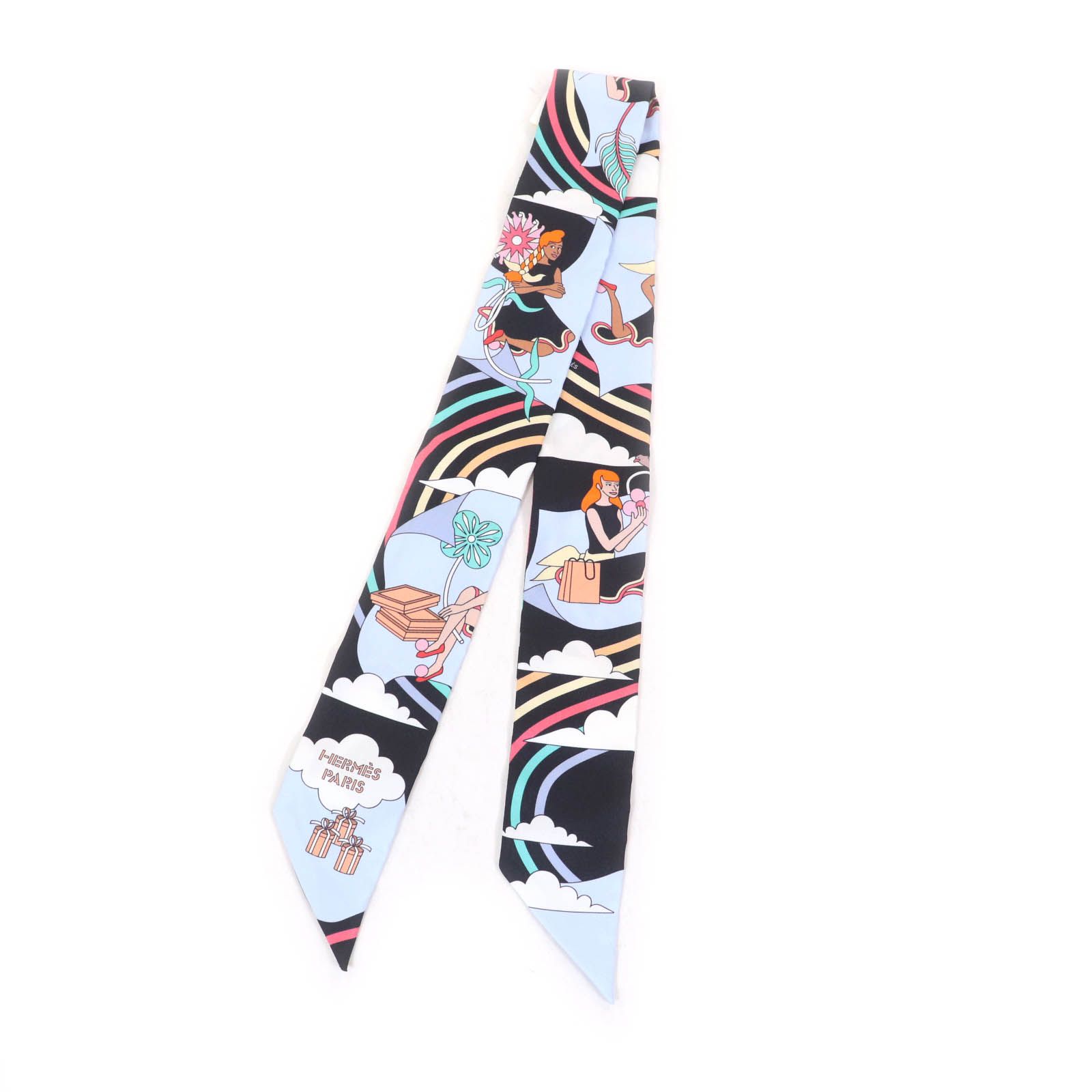 未使用品☆HERMES エルメス CARRES VOLANTS 空飛ぶカレ シルク