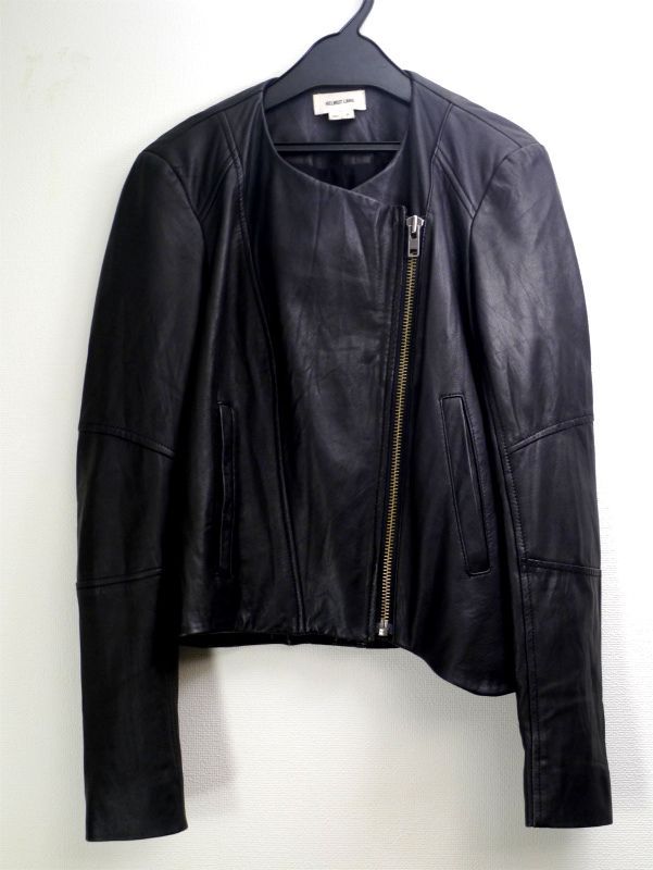 【美品】HELMUT LANG ラムレザー ジャケット 美品◇HELMUT LANGヘルムートラング ラムレザー ライダース