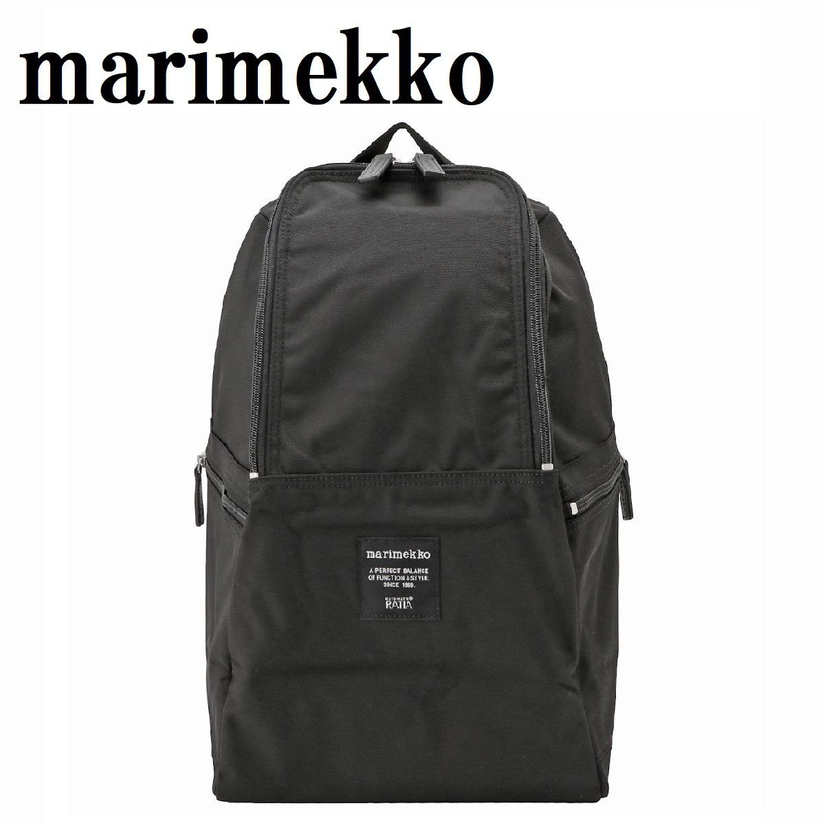 marimekko マリメッコ 039972 999 メトロ バックパック リュックサック レディース メンズ ブラック