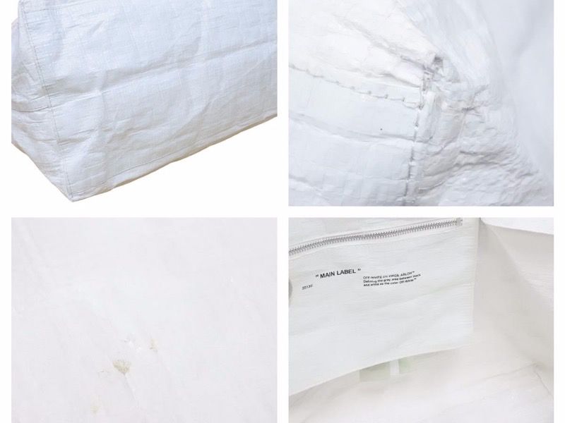 OFF WHITE オフホワイト 2WAY バック ショッパー トートバッグ クロス