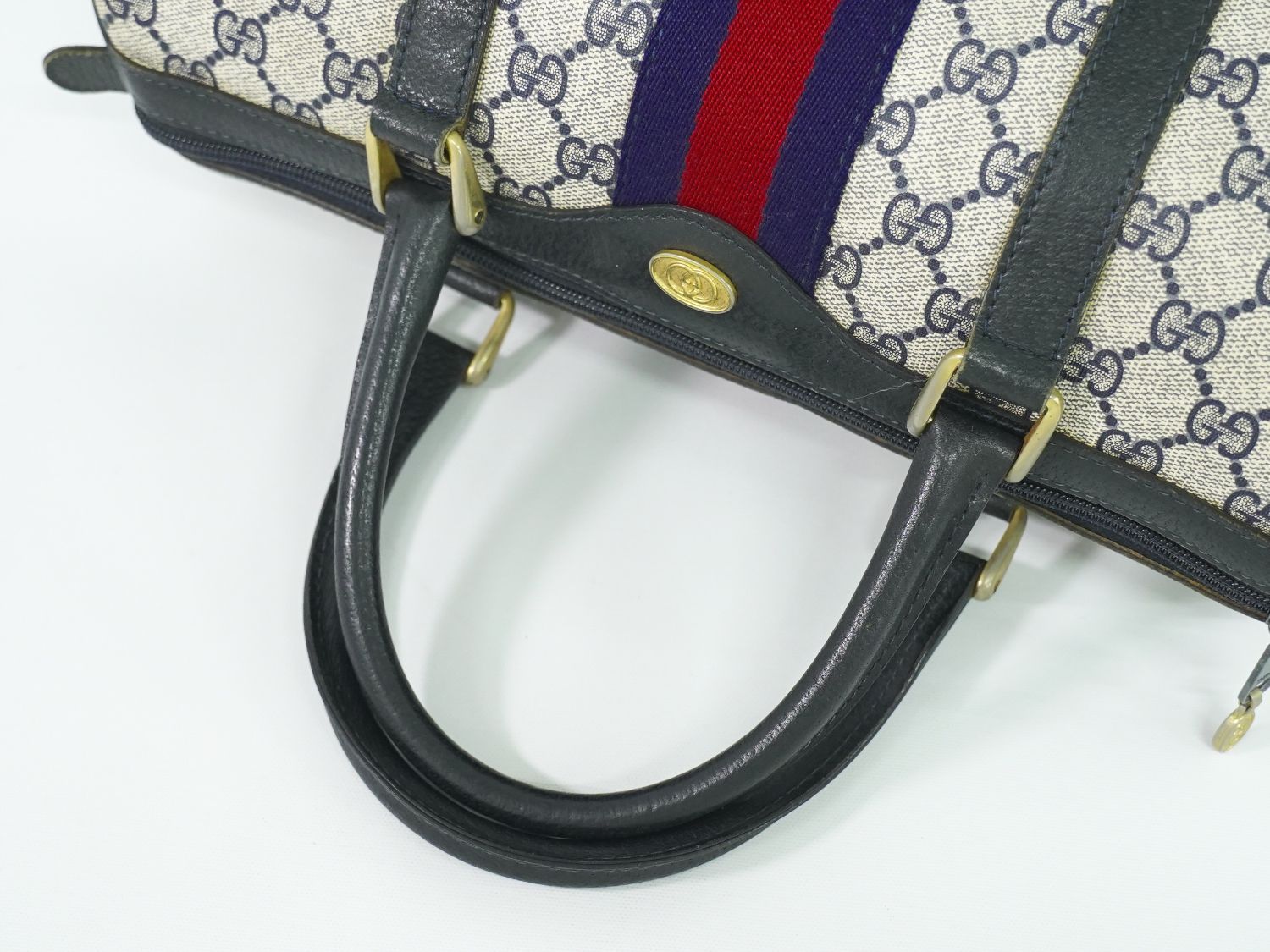 GUCCI グッチ GGスプリーム ミニボストンシェリーライン