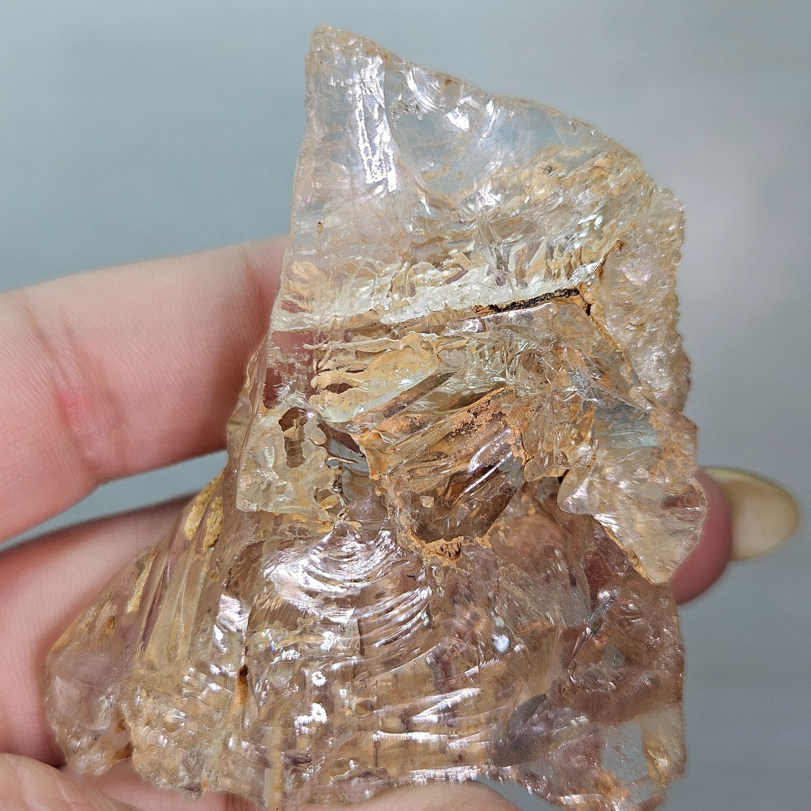 ⭐︎天然石　エレスチャルクォーツ　骸骨水晶　虹あり 虹入り🌈エレスチャルクォーツ✨骸骨水晶✨原石✨ - メルカリ