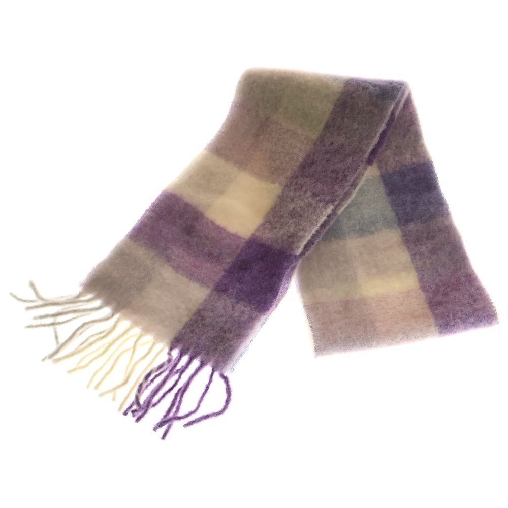 Acne Studios アクネ ストゥディオズ MOHAIR CHECK SCARF アルパカウール マフラー