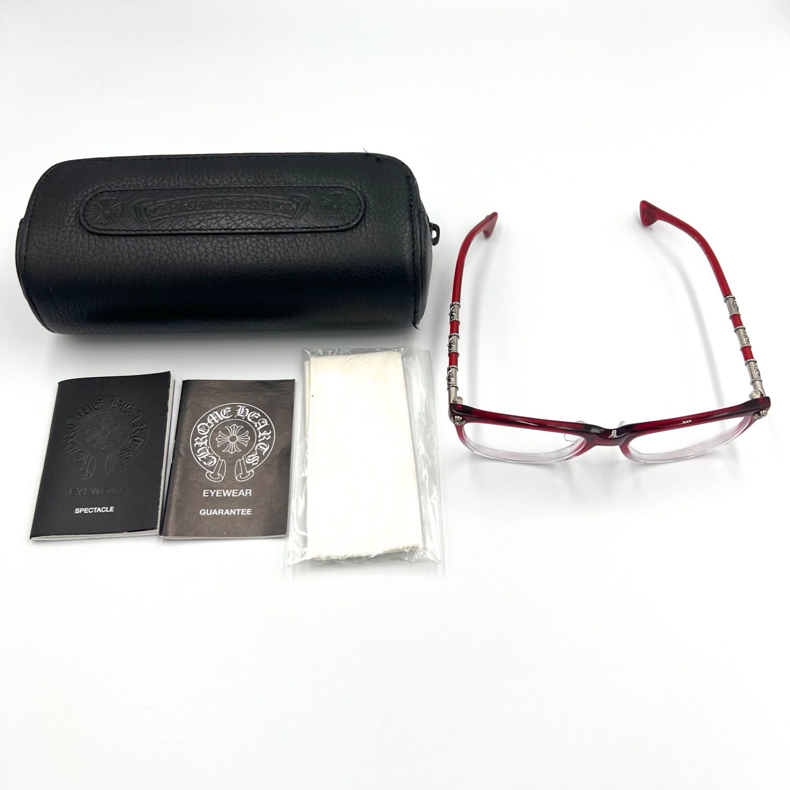 【度入り】CHROME HEARTS/クロムハーツ LOVE TUNNELメガネ クロムハーツ LOVE-TUNNEL シルバー 度入り メンズ アイウェア