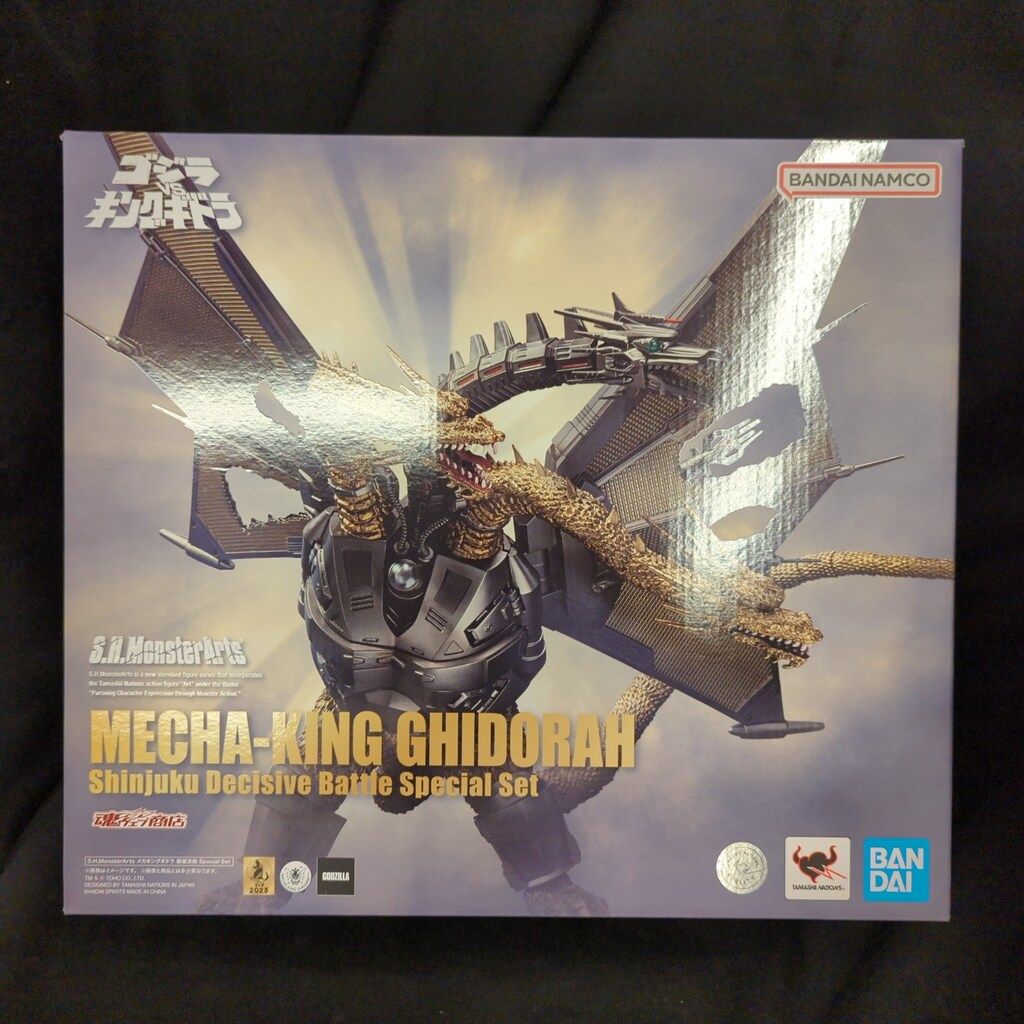 ゴジラ対キングギドラ。メカキングギドラ新宿決戦。 S.H.MonsterArts メカキングギドラ 新宿決戦 Special Set