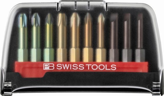 PBスイスツールズ1/4”Hex段付きビットセット【10本組】ケース入りE6.701BC(PB SWISS TOOLS)